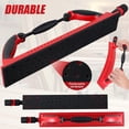 thumbnail image 2 of Adjustable Radius Flex Longboard Hand Sanding Block-Dust-Absorbing Sanding Blocks with Hook& Loop Backing-Dust Free Hand Sander for Woodworking-Auto Body-Wall-Furniture (Red-Adjustable), 2 of 6