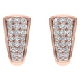 thumbnail image 2 of 1/2 Carat Diamond Huggies Earrings in 14K Rose Gold (I1-I2 Clarity), 2 of 3
