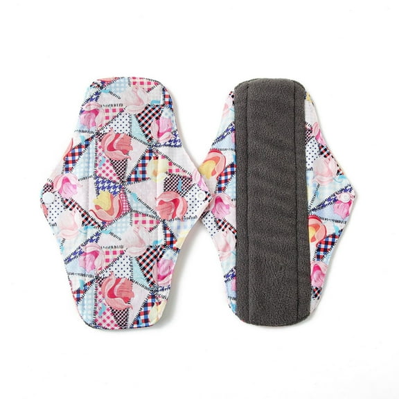 JilgTeok Cloth Sanitary Pads Reusable Feminine Menstrual Pad General Cloth for Teens Women Nonslip Panty Liners