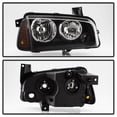 thumbnail image 2 of VIPMOTOZ OE-Style Headlight & Side Marker Corner Lamp Assembly For 2006-2010 Dodge Charger Halogen Model, Driver & Passenger Side, 2 of 6
