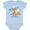 AE-Light Blue, variant on Inktastic My First Hanukkah with Fox and Snowflakes Boys or Girls Baby Bodysuit