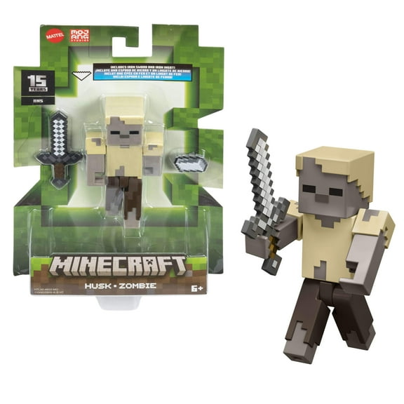 Minecraft Action Figures & Accessories Collection, 3.25-in Scale & Pixelated Design (Characters May Vary)