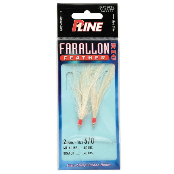 P-Line Farallon Feather 5/0 White/White 1pk