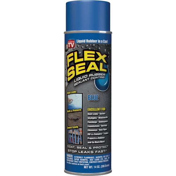 Flex Seal Spray Rubber Sealant Coating, 14-oz, Blue (2 Pack)