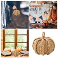 thumbnail image 4 of CY5O5ee 3PCS 3.94inch Handmade Woven Pumpkin Fall Decor, Woven Wicker Pumpkins Halloween Christmas Thanksgiving Decorations, Fall Centerpieces for Table Porch Mantel Indoor, 4 of 9
