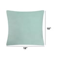 thumbnail image 4 of Unique Bargains 80/20 Viscose Velvet Soft Throw Pillowcases, Square 18" x 18", Spa, 4 of 6