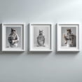 thumbnail image 2 of Animals Taking a Bath Abstract Funny Canvas Painting Print Wall Art for Living Room Bathroom Decoration Frameless, 2 of 7