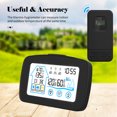 thumbnail image 4 of Indoor & Outdoor Hygrometer Thermometer with Time Backlight LCD Display Desk Electronic Temperature Humidity Meters, 4 of 8