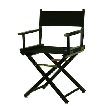 Director's Chair Black Frame-Black Canvas