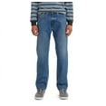 thumbnail image 4 of Levi Men's 505 Regular Fit Straight Leg Stretch Jeans (Dark Wash, 34x29), 4 of 19