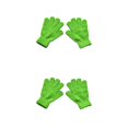 thumbnail image 4 of Qarigey 1 par de guantes para niños, accesorio de ropa de estilo Simple, calentador de dedos para exteriores, cubiertas para calentar las Verde 2piezas, 4 of 6