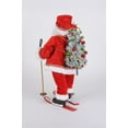 thumbnail image 2 of Karen Didion Lighted Ski Santa, Decorative Christmas Figurine, Holiday Decor, 2 of 2