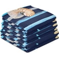 thumbnail image 6 of Starfish Seashell Stripes Tea Towels Set of 1 Watercolor Nautical Pattern Kitchen Dish Cloth with Hanging Loop, 18"x28"Lint-Free Absorbent Towel for Kitchen Drying Wiping and Cleaning, 6 of 6