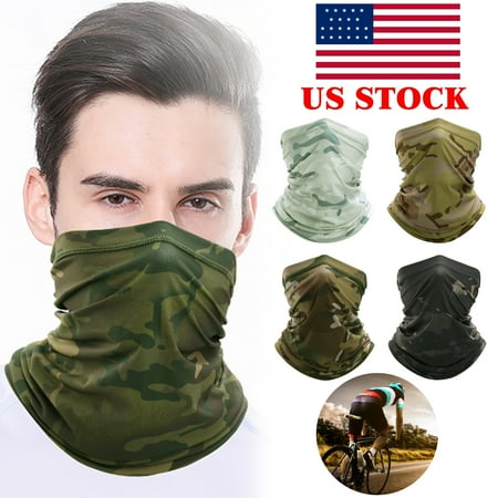 Balaclava Tactical Neck Gaiter Warmer Headband Scarf Bandana Face Masks Outdoor