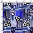 thumbnail image 2 of Soimoi Minky Blue Fabric By the Yard - 56 Inch Wide -Geometric Material - Artistic and Modern Patterns for Various Uses Printed Fabric, 2 of 6