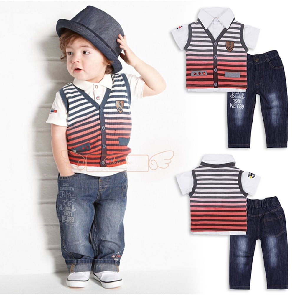 baby boy jean vest