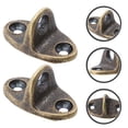 thumbnail image 2 of 2Pcs Hardware Hasps Brass Rectangular Hook for Indoor Installation, 2 of 4