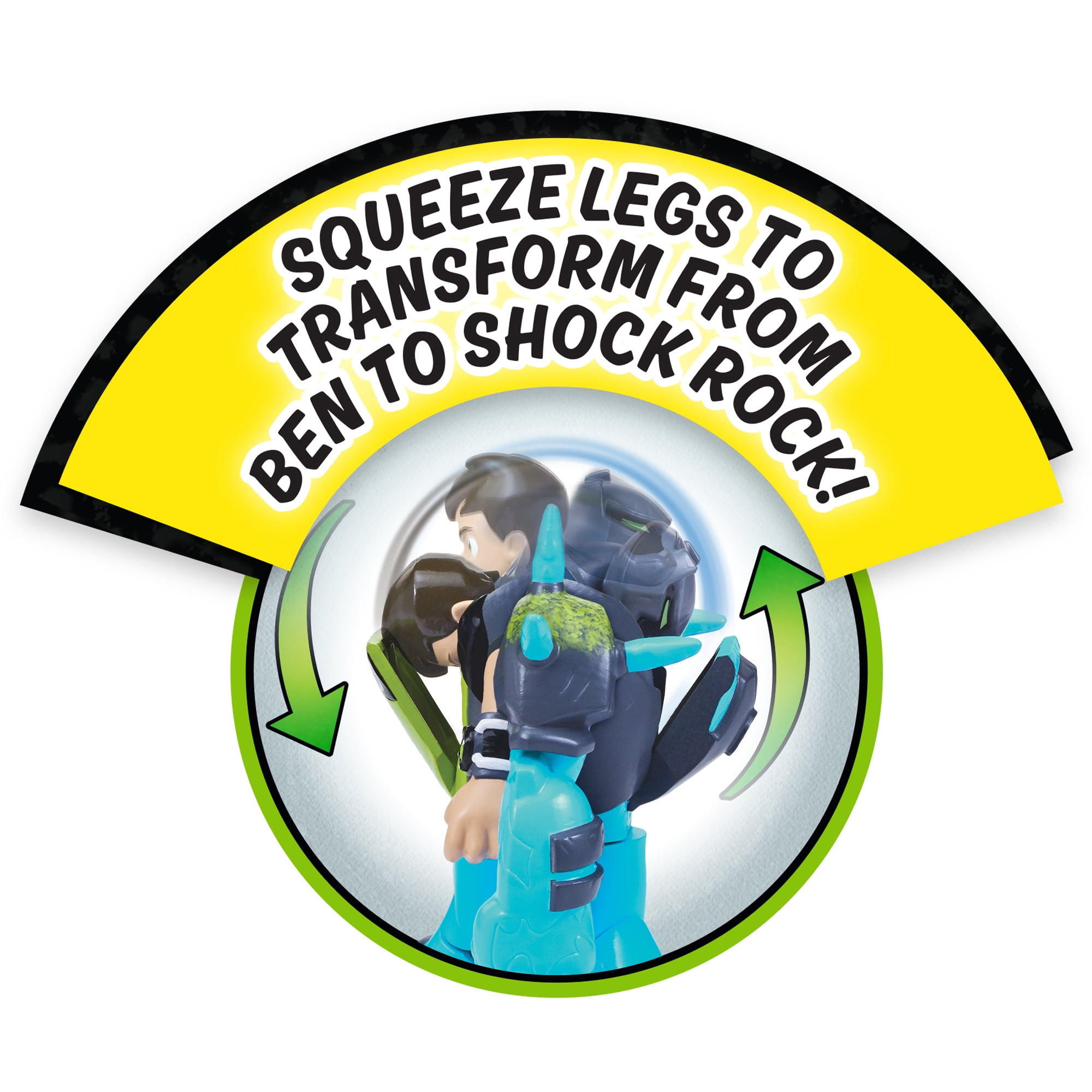 Ben 10 Ben To Shock Rock Transforming Figure