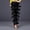 Black, variant on Women Fringe Dance Pants, Elastic Waist Layered Tassel Flared Trousers for Latin Salsa Cha Cha Performance, Halloween Carnival Dance