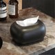 thumbnail image 5 of Caja de pañuelos de cerámica sencilla, adorno de escritorio, dispensador de servilletas faciales for mesa de comedor o sala de estar, 5 of 6