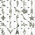 thumbnail image 5 of U8MO Bulk Antique Silver Charms Pendants for Jewelry Making 100 Styles Optional-21# 10pcs pterosaur, 5 of 6