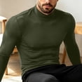 thumbnail image 4 of Hvogkswy Compression Shirt Men, Turtleneck Dry Workout Base Layer Undershirt Thin Stretchy Slim Comfy Long Sleeve Tops, 4 of 6