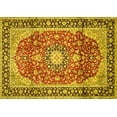 thumbnail image 1 of Ahgly Company Indoor Rectangle Medallion Yellow Traditional Area Rugs, 4' x 6', 1 of 4