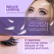 Laflare 3D Cahsmere False Eyelashes,Ultra soft & Cruelty free 5 Pairs