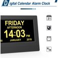 Digital Calendar Alarm Clock, 7" Hd Large Screen Display, New Multiple