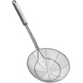 thumbnail image 1 of Espumadera de acero inoxidable con mango para freír y servir alimentos, pastas, espaguetis y fideos (diámetro: 16cm; Largo total : 41,3 cm), 1 of 5
