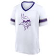 thumbnail image 2 of Men's Fanatics White Minnesota Vikings Redzone Hashmark V-Neck T-Shirt, 2 of 3