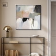 thumbnail image 3 of Softened Encounters I Canvas Neutral Abstract Art by Art Remedy, Black Frame, 30 x 30, 3 of 7
