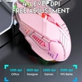 thumbnail image 3 of Latrodar Wired Mouse Luminous Game E-Sports Mechanical Long-Lasting ktop Computer Laptop Pink Home Stuff, 3 of 5