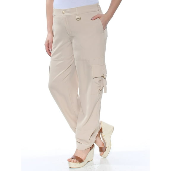 DKNY $109 Womens New 1419 Beige Cargo Pants 12 B B