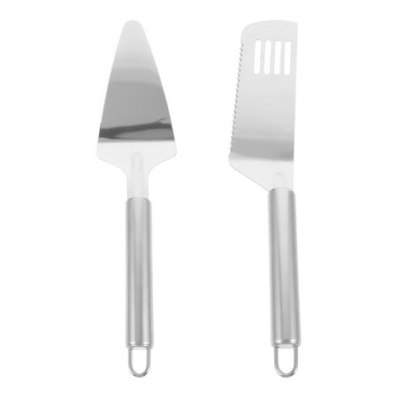 

NUOLUX 2pcs Pizza Shovels Cake Shovels Stainless Steel Shovels Kitchenware (Silver)