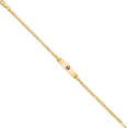thumbnail image 3 of 14K Solid Yellow Gold Medical Alert Anchor Mariner Link Chain Name Bar Identification ID Bracelet, 3 of 4