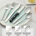 thumbnail image 4 of Bestdin 48 Pieces Silverware Set Service for 8, Flatware Sets with Steak Knives, Food Grade Stainless Steel Tableware Set, Use for Home Kitchen Restaurant Hotel, Dishwasher Safe, Mirror Polished, 4 of 7