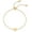Little heart-gold, variant on Matching Heart Charm Bracelet Set (2 Pack) - 14K Gold Plated Adjustable Bracelets for Women, Friendship & Love Gift Set