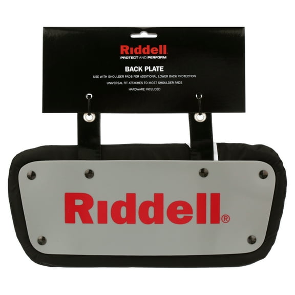 Riddell Plastic and Foam Football Back Plate, Gray, Universal