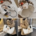 thumbnail image 6 of Cadorn Canvas Tote Shoulder Bag Large Capacity Bag for Women with Inner Pocket Black for Daily Commute, Shopping, Travel and Grocery, 6 of 6
