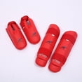 thumbnail image 1 of Tabla de protección de espinillas de karate con empeine, casco de boxeo, guantes, espinilleras de entrenamiento para adultos y niños, protector de piernas, 1 of 6