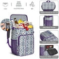 thumbnail image 5 of Vintage Ethnic Cooler Backpack - 20L Insulated Leakproof Lunch Bag, Retro Style for Travel, 5 of 6