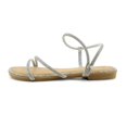 thumbnail image 5 of GJPBGK Women's Sparkly Slide Sandals with Rhinestones, Flat Open Toe Dress Shoes for Summer Party, Glitter Slip-On Sandals, 5 of 5