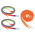 thumbnail image 1 of 2 Pares de Cordones de Cordones para Zapatillas Kusrkot Decoración de Zapatos de Patines Naranja 2 pares degradado, 1 of 8