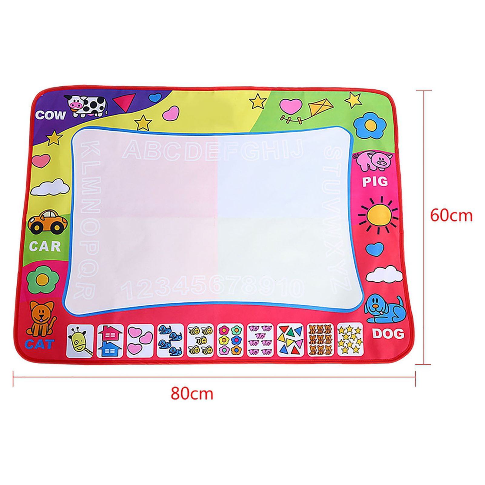 Vinsani Water Magic Doodle Mat, Drawing Painting Mat (60 × 80 cm) with 2  Magic Pen, Reusable Water Drawing Mat, for Toddlers, Boys, Girls - Vinsani  Ltd.