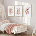 thumbnail image 4 of 3PCS Cute Ballet Bunny Dancing Rabbit Poster and Prints Pink Little Baby Girls Nursery Canvas Wall Art Bedroom Decoration Kids Room Wall Painting Picturech, 4 of 6