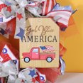 thumbnail image 2 of Youweixiong 4th of July Decoration Patriotic Wreath for Front Door USA Flag Red White and Blue Grapevine Wreaths, 2 of 6