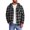 Pink, variant on Plaid Hoodie Jacket for Men Ghalytn Buffalo Check Sweatshirt - Casual Zip Up with Pockets