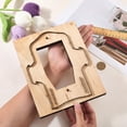 thumbnail image 3 of Leather Cutting Template Metal Carbon Steel Card Bag Holder Shapes Cutter Punching Embossing Template Stamping Die Tool with Smooth Wooden Base, 3 of 7