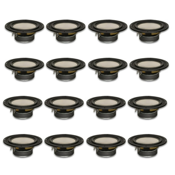 16 Goldwood Sound GW-S525/4 Poly Cone 5.25" Woofers 130 Watts each 4ohm Replacement Speakers